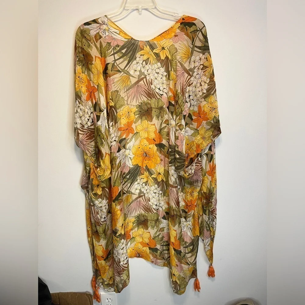 Macchia Di Ruggine Floral Kimono Citrus Colors